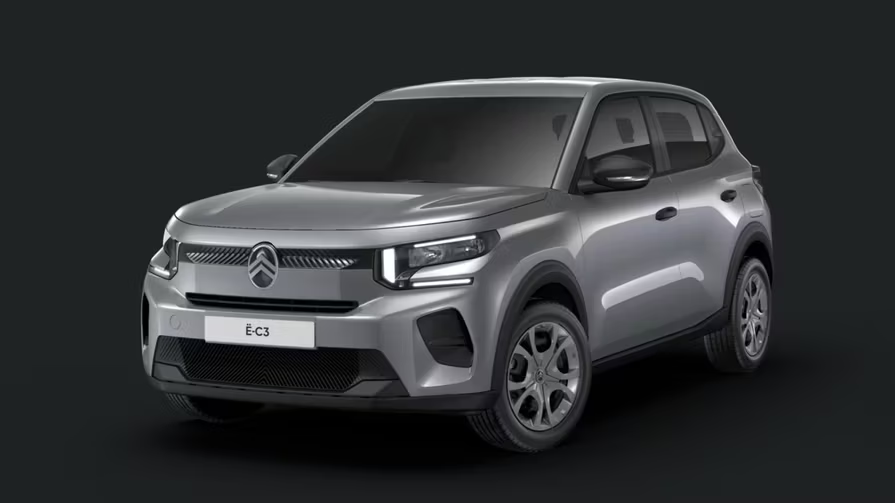 Citroen e-C3 aparcado en la calle mostrando su diseño tipo SUV